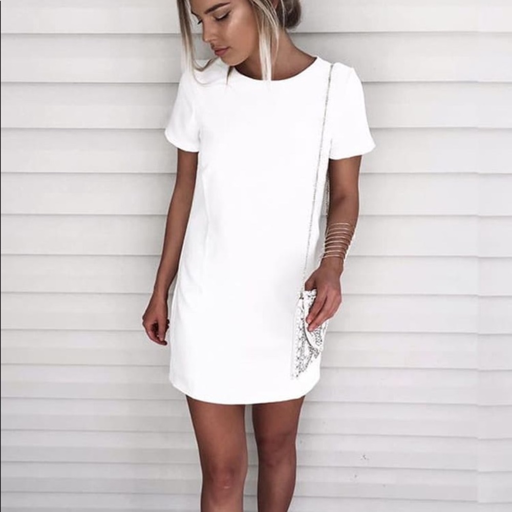 Shift and Shout Ivory Shift Dress